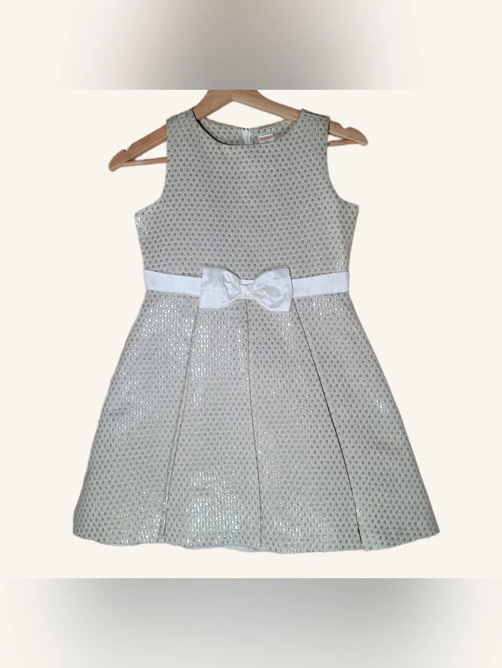 🆕Gymboree Metallic Gold Brocade A-line Formal Party Dress Girl's Sz 8 NWOT